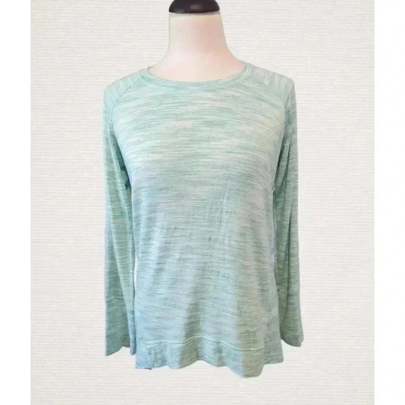 Champion Elite Heather Teal Long Sleeve Athletic Pullover Top Size M - Picture 1 of 8